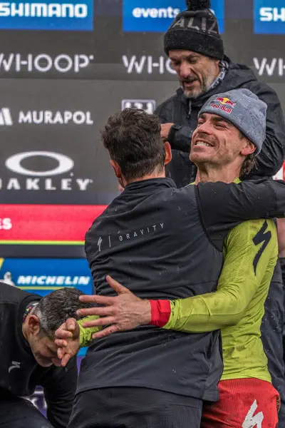 Bielsko-Biala, Szczyrk, 18.05.2025, Puchar Swiata UCI Mountain Bike Dünya Serisi n / z. Loic BRUNI i jego druzyn