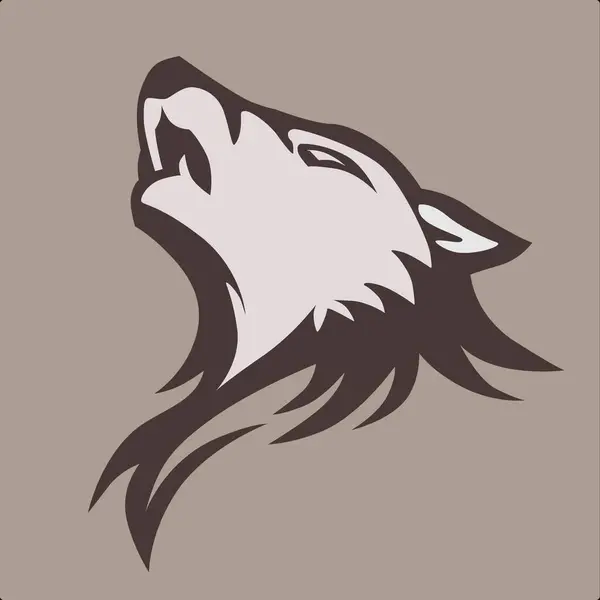 Bir kurt kafası tasviri.