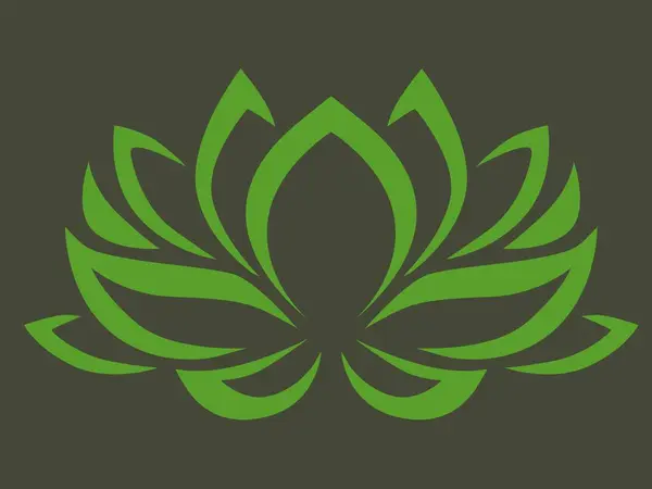 Çiçek açan yeşil bir çiçeğin çizimi