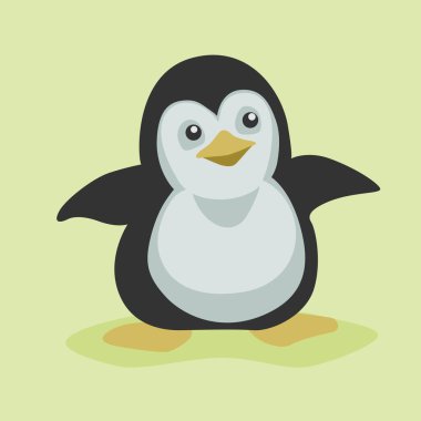 Küçük sevimli bir penguen resmi.