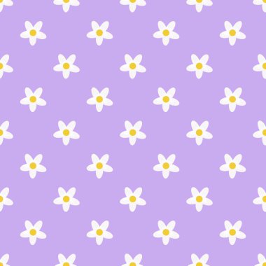 Çiçekli kusursuz desen, vektör illüstrasyonu