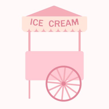 Tekerlekli dondurma pembe