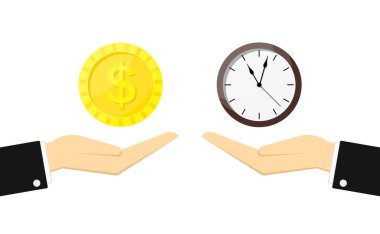 Saat ve para ellerinde. Para ve zaman arasında alışveriş