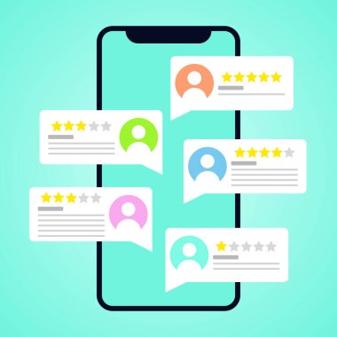 Akıllı telefonunuzdaki reytingleri internetten izleyin. Müşteri değerlendirmeleri