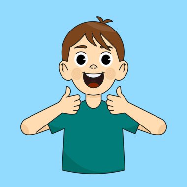 mutlu çocuk jest Yaşasın gösterilen