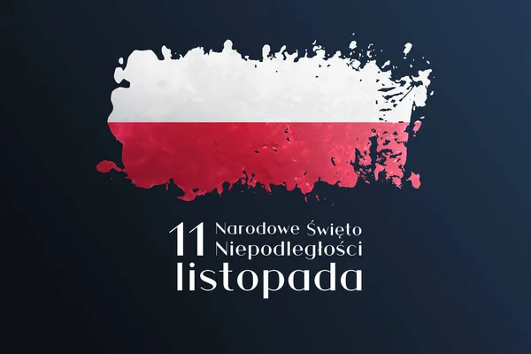Polen Onafhankelijkheidsdag Nationale Dag Vectorillustratie — Stockvector