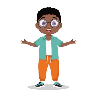 Tatlı çocuk kollarını açıyor, çocuk soruyor.