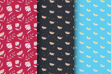 Çiçek deseni, koyu arkaplan