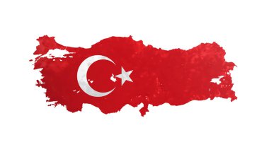 Türkiye haritası, bayrak rengi, Türk toprağı
