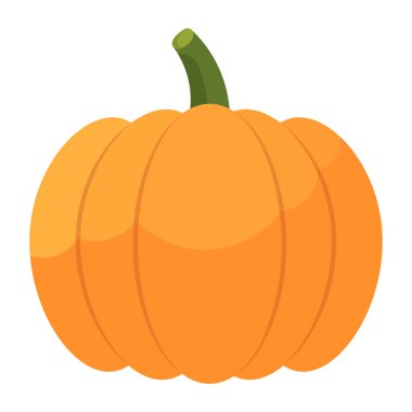 Balkabağı beyaz arka planda, vektör çizim