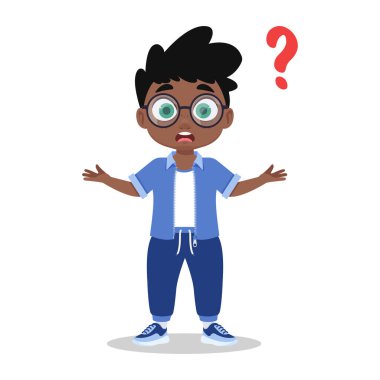 Tatlı çocuk bir soru soruyor.