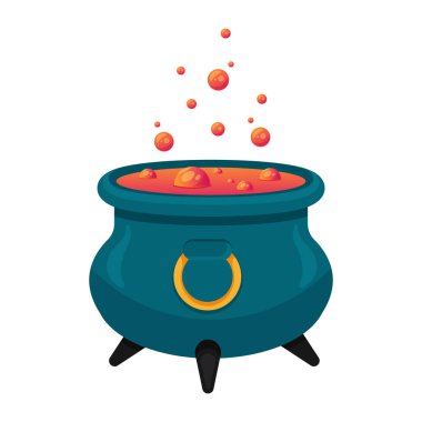 İksir, demleme iksiri. Vektör illüstrasyonu