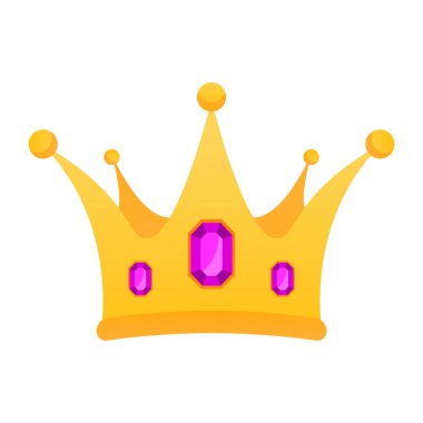 Altın kraliyet tacı, vektör çizimi