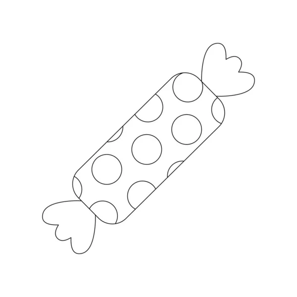 Illustration Vectorielle Livre Coloriage Bonbons — Image vectorielle