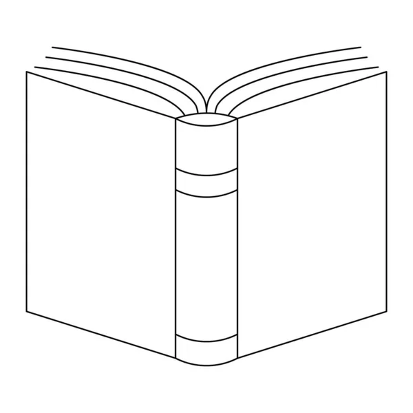 Open Boek Icoon Vector Illustratie — Stockvector