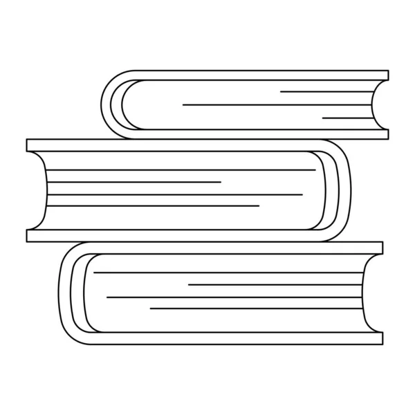 Buchsymbol Vektorillustration — Stockvektor