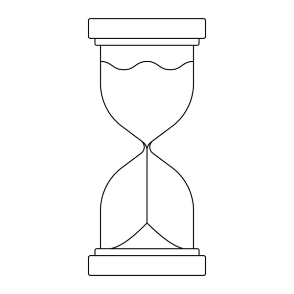Reloj Arena Icono Vector Ilustración — Archivo Imágenes Vectoriales