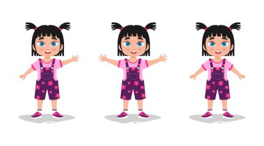 Sevimli kız duyguları.