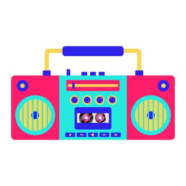 Kasetçalar beyaz arkaplanda izole edildi