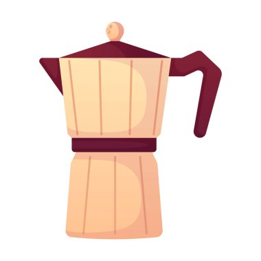 Kahve makinesi çizimi beyaz arkaplanda izole edildi