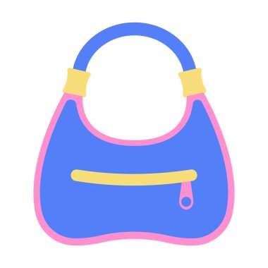 90 'ların tarzında bir kadın çantası.