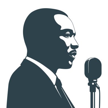 Martin Luther King Jr. Günü, vektör illüstrasyonu
