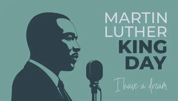Martin Luther King Jr., poster vektör illüstrasyonu