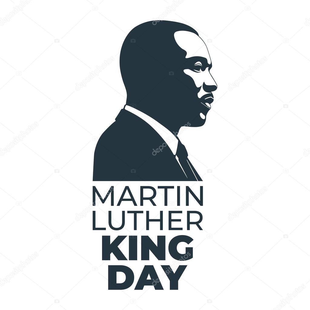 Martin Luther King Jr. Day, poster vector illustration