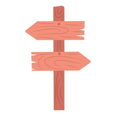 Beyaz arkaplanda tahta tabela