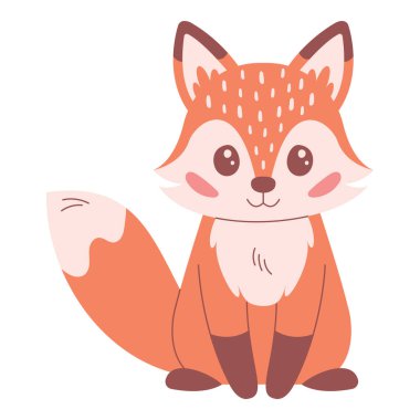 Şirin bir tilkiyle samimi bir sonbahar tasarımı. Kartlar, kağıt baskıları, web pankartları için tasarım