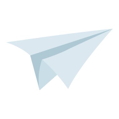 Beyaz arka plan üzerinde izole kağıt uçak