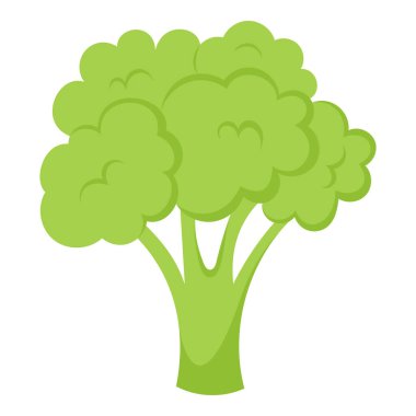 Beyaz arkaplana el çizimi brokoli