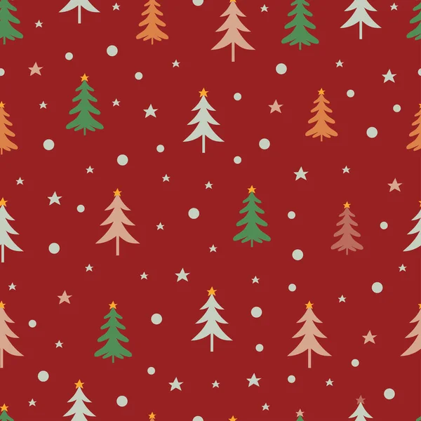 Allover Weihnachten Nahtlose Oberflächenmuster Ästhetische Arrangements Von Stechpalmen Lustigen Weihnachtsschmuck Stockillustration