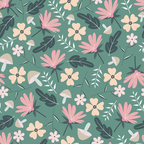 Motif Floral Surface Sans Couture Délicat Pour Saint Patrick Exquis — Image vectorielle