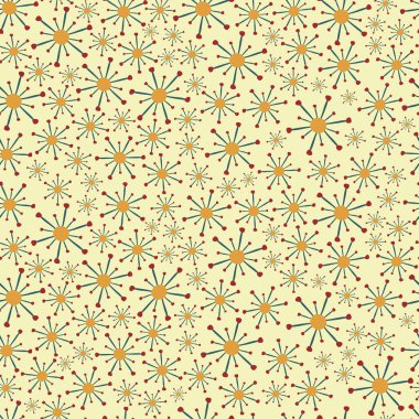 Radyal patlayan geometrik şekillerin zarif, pürüzsüz süsleme deseni. Parlayan güneş patlamasının doku arka planı tekrarlanıyor