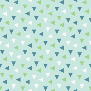 Simetrik üçgen deseni. Geometrik üçgen şekiller dikişsiz desen tasarımı