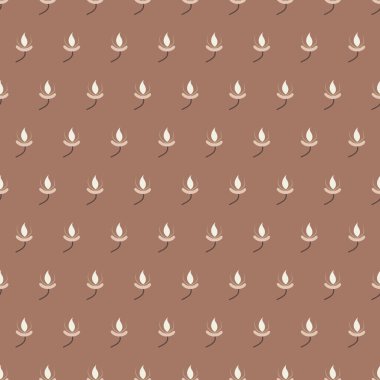 Çiçeksel alevler süs motiflerinin pürüzsüz deseni