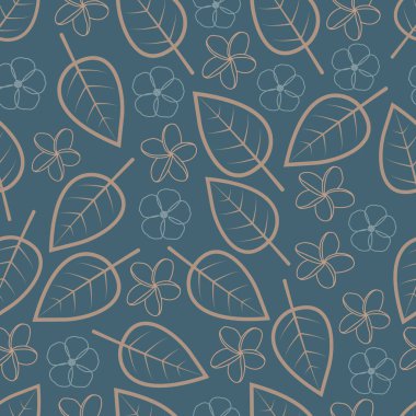 Plumeria çiçekleri pürüzsüz desen. Tropikal frangipani çiçeğinin çiçek deseni