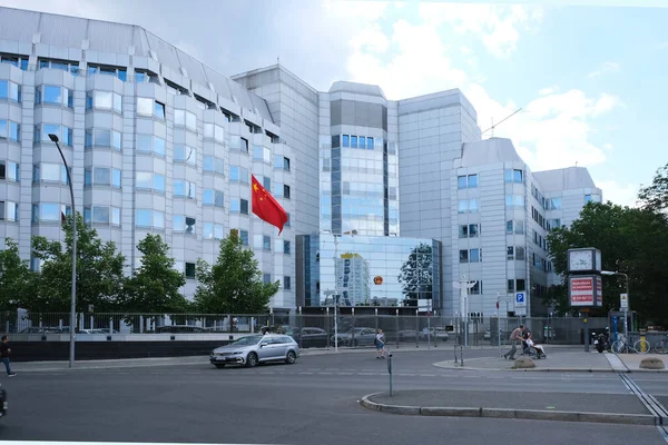 Berlín Alemania Junio 2023 Embajada Consulado General China Markisches Ufer — Foto de Stock