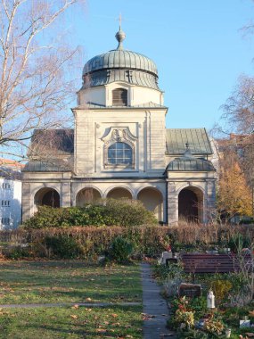 Berlin, Germany, December 1, 2024, Cemetery chapel at the old St. Matthew's churchyard in Berlin-Schoneberg clipart