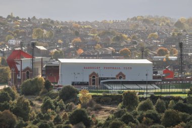 Oakwell 'in Sky Bet Ligi 1 maçı öncesinde Oakwell, Barnsley, Barnsley, Barnsley, Birleşik Krallık' ta 25 Ekim 202