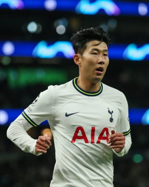Tottenham Hotspur 'dan Son Heung-Min # 7 UEFA Şampiyonlar Ligi maçında Tottenham Hotspur' a karşı Sporting Lisbon Tottenham Hotspur Stadyumu, Londra, 26 Ekim 202