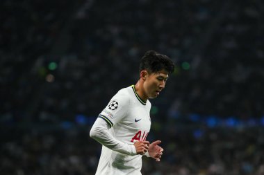 Tottenham Hotspur 'dan Son Heung-Min # 7 UEFA Şampiyonlar Ligi maçında Tottenham Hotspur' a karşı Sporting Lisbon Tottenham Hotspur Stadyumu, Londra, 26 Ekim 202
