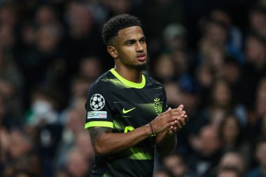 Marcus Edwards # 10 of Sporting Lisbon UEFA Şampiyonlar Ligi karşılaşmasında Tottenham Hotspur - Sporting Lisbon Tottenham Hotspur Stadyumu, Londra, 26 Ekim 202