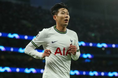 Tottenham Hotspur 'dan Son Heung-Min # 7 UEFA Şampiyonlar Ligi maçında Tottenham Hotspur' a karşı Sporting Lisbon Tottenham Hotspur Stadyumu, Londra, 26 Ekim 202
