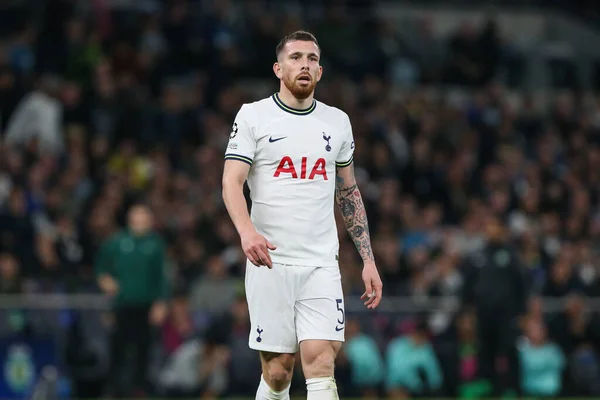 Pierre Emile Hjbjerg Från Tottenham Hotspur Uefa Champions League Matchen — Stockfoto