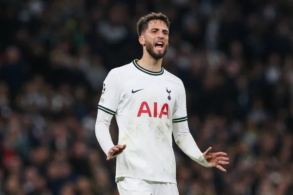 Rodrigo Bentancur Van Tottenham Hotspur Reageert Tijdens Uefa Champions League — Stockfoto