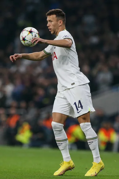 Ivan Perii Tottenham Hotspur Controlla Palla Durante Partita Champions League — Foto Stock