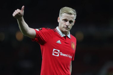 UEFA Avrupa Ligi maçında Donny Van De Beek Manchester United, Manchester United ve Tiraspol 'e karşı 27 Ekim 202' de Old Trafford, Manchester, İngiltere