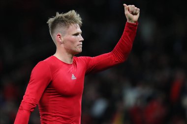 Scott McTominay UEFA Avrupa Ligi maçı sırasında Manchester United, 27 Ekim 202 'de Old Trafford, Manchester' da Şerif Tiraspol 'e karşı.